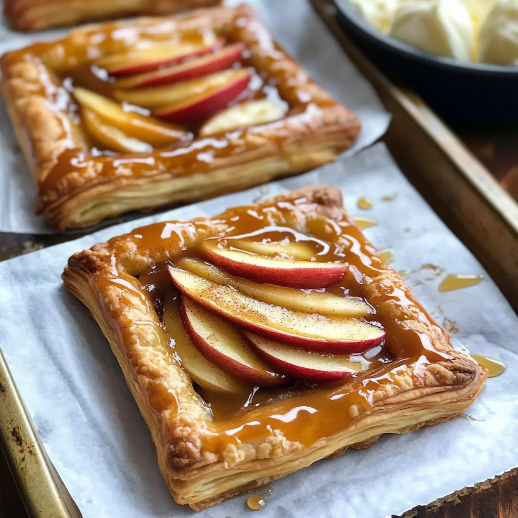 Caramel Apple Puff Pastries