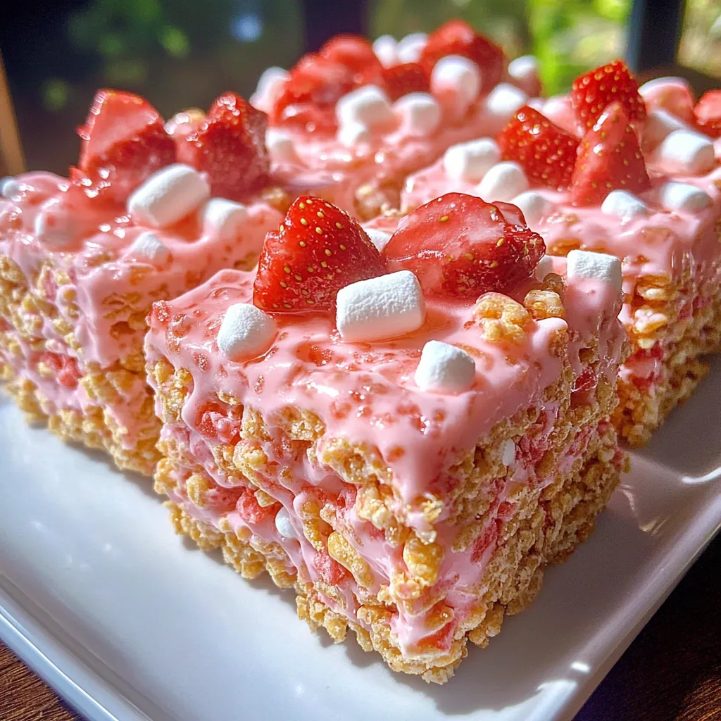 Strawberry Crunch Rice Krispie Treats Recipe