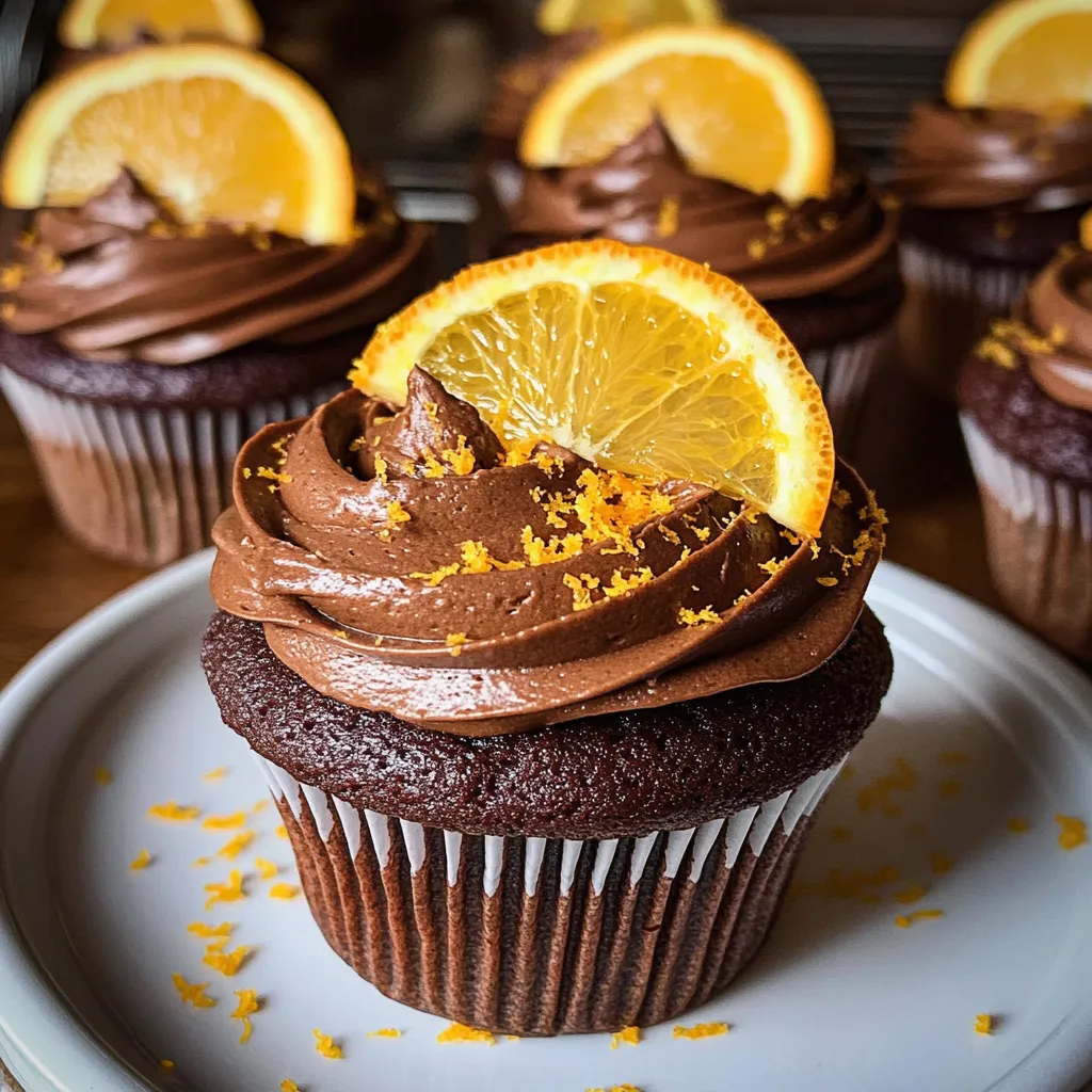 Orange Chocolate Cupcakes
