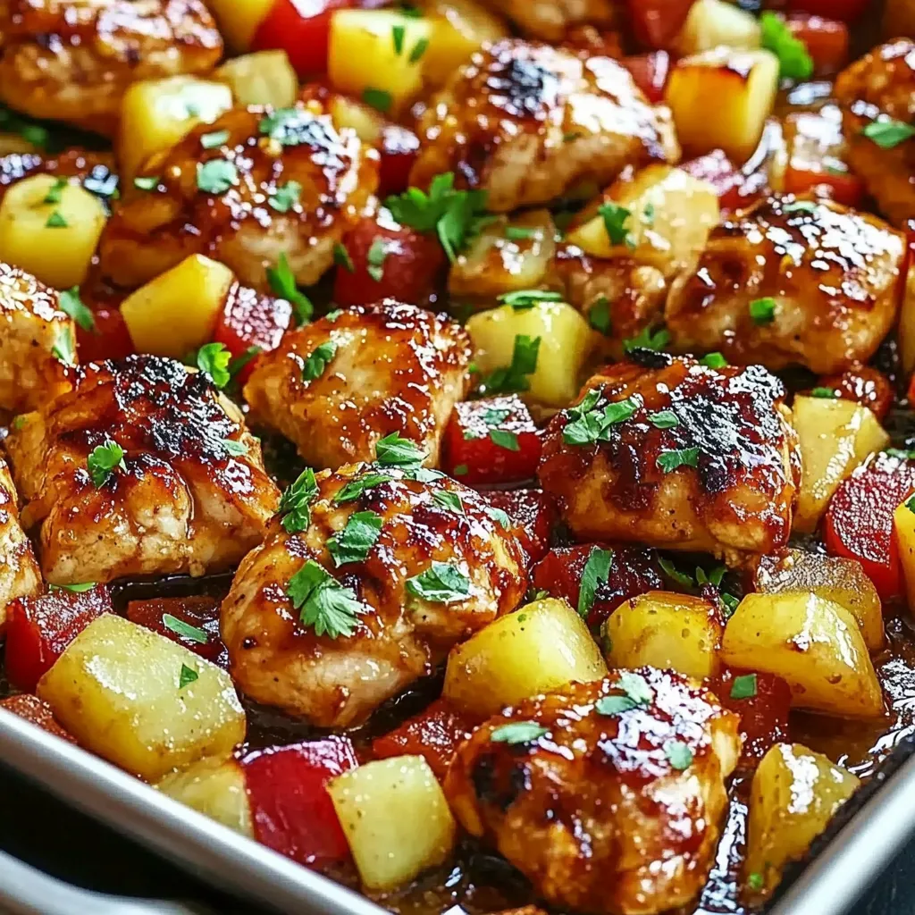 Hawaiian Chicken Sheet Pan