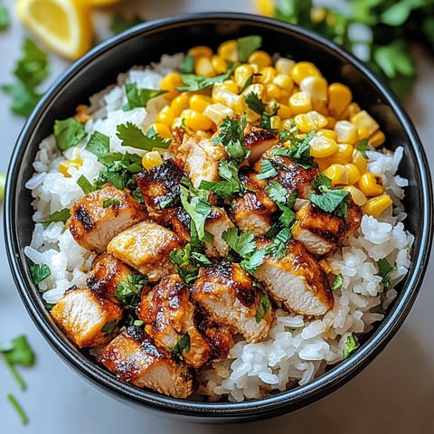 Easy Street Corn Chicken Rice Bowl Recipe