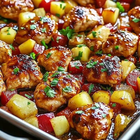 Hawaiian Chicken Sheet Pan